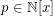 $ p\in \mathbb{N}[x] $