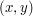 $ (x, y) $