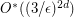 $ O^*((3/\epsilon)^{2d}) $