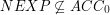 $ NEXP \not \subseteq ACC_0 $