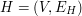 $ H = (V, E_H) $