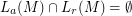 $ L_a(M) \cap L_r(M) = \emptyset $